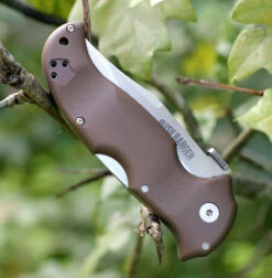 Cold Steel Bush Ranger 31A, 3.5" S35VN Satin Blade, Brown G-10 Handle -Knifeworks Sales Shop 31a 08536.1666885728