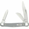 Case Medium Stockman 32593 Gray Synthetic Bone Handle (4344 SS)