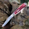 Case Trapper 33702 Chevrolet Dark Red Jigged Bone Handle (6254 SS)