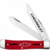 Case Trapper 33704 Chevrolet Embellished Smooth Red Synthetic Handle (4254 SS)