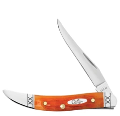 Case Small Texas Toothpick 35817 - Crandall Jig Cayenne Bone Handle (610096 SS)