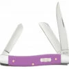 Case Medium Stockman 39162 Lilac Ichthus Synthetic Handle (4344 SS)