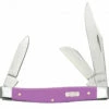 Case Medium Stockman 39167 Lilac Synthetic Ichthus Handle (4344 SS)