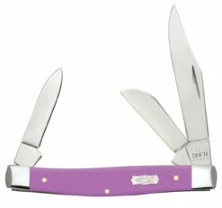 Case Medium Stockman 39167 Lilac Synthetic Ichthus Handle (4344 SS)