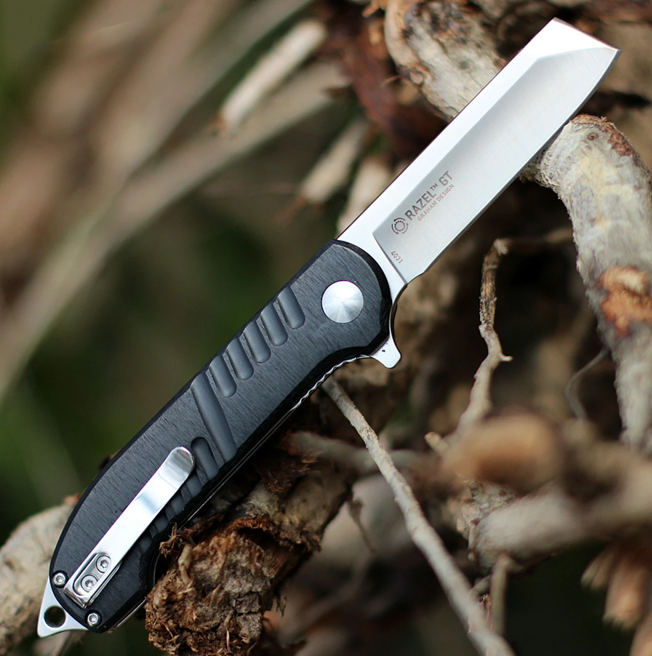 CRKT 4031 Razel GT Assisted Opening, 3.02" 8Cr13MoV Satin Plain Blade, Aluminum Handle 2 CRKT 4031 Razel GT Assisted Opening, 3.02" 8Cr13MoV Satin Plain Blade, Aluminum Handle - Image 2