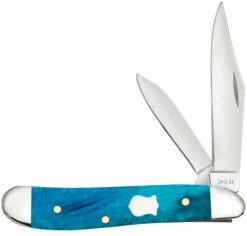 Case Peanut 50667 Smooth Caribbean Blue Bone Handle (6220 SS)