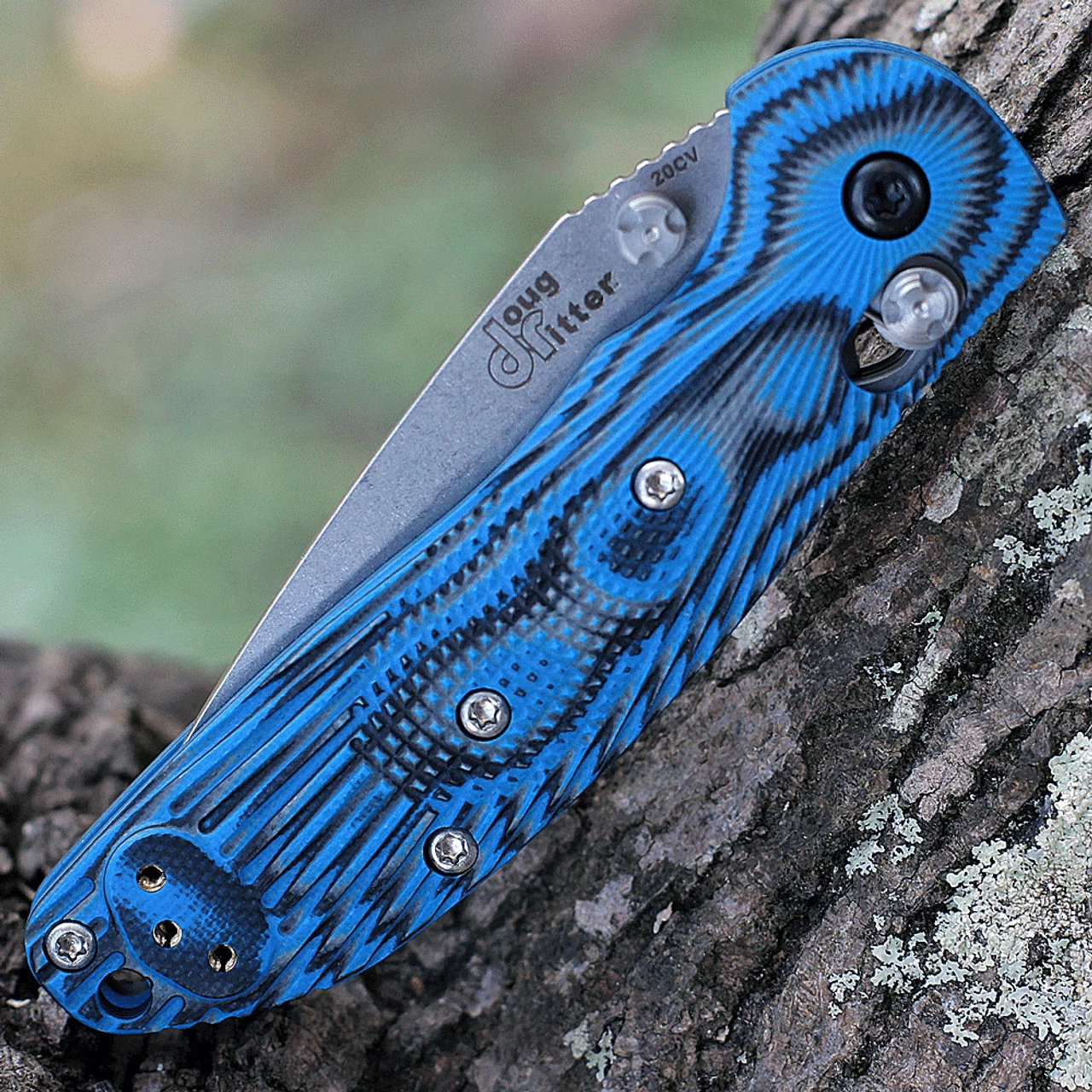 Doug Ritter Mini-RSK® MK1-G2 Knifeworks Exclusive - G-Mascus® Blue G-10/Stonewashed 3 Doug Ritter Mini-RSK® MK1-G2 Knifeworks Exclusive - G-Mascus® Blue G-10/Stonewashed - Image 3