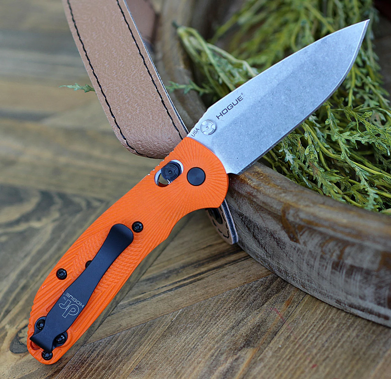Doug Ritter Mini-RSK® MK1-G2 Knifeworks Exclusive - Orange/ Stonewashed. 2 Doug Ritter Mini-RSK® MK1-G2 Knifeworks Exclusive - Orange/ Stonewashed. - Image 2