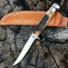 Bear And Son 563R Small Hunter India Stag Bone, 2 3/8" 440 SS Plain Blade, Stag Bone Handle