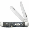 Case Mini Trapper 58414 Pocket Worn Gray Bone Handle CV (6207 CV)
