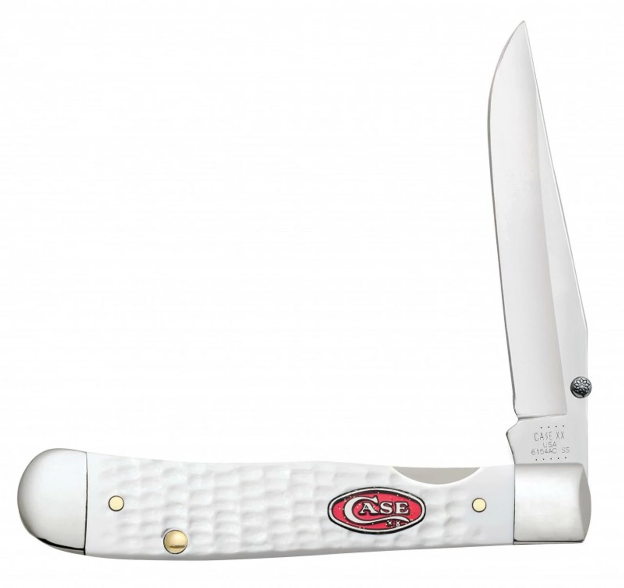 Case Kickstart Trapperlock 60191 SparXX White Synthetic (6154AC SS) 1 Case Kickstart Trapperlock 60191 SparXX White Synthetic (6154AC SS)