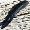 CRKT 6215 Caligo, 3.18" 8Cr13MoV Plain Blade, Black Anodized Aluminum Handle