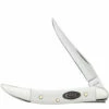 Case Small Texas Toothpick 63964 - White Synthetic Handle ( 410096 SS )
