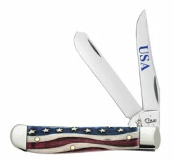 Case 64135 Star Spangled Natural Bone Mini Trapper (6207 SS)