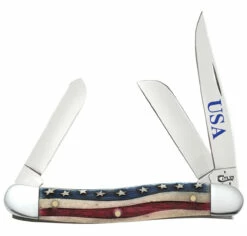Case 64136 Star Spangled Natural Bone Medium Stockman (6318 SS)