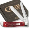 Case Mini Trapper 71224 Dark Red Bone Handle (6207 SS)
