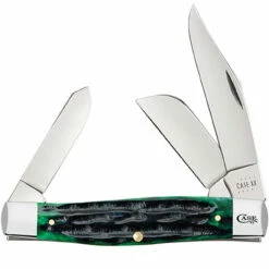Case Large Stockman 75833 - Deep Canyon Jig Hunter Green Bone (6375 SS)