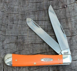 Case 80500 Trapper, Smooth Orange Synthetic Handle (4254 SS)