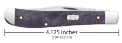 Case Slimline Trapper 80546 - Smooth Purple Curly Maple (71048 SS) -Knifeworks Sales Shop 80546 C SP Knife 351 71048 SS Slimline Trapper PT01 70786.1678995343