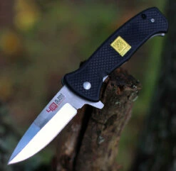 Al Mar 40th Anniversary Collection AMK9202, 3.6" D2 Steel Plain Blade, FRN Handle