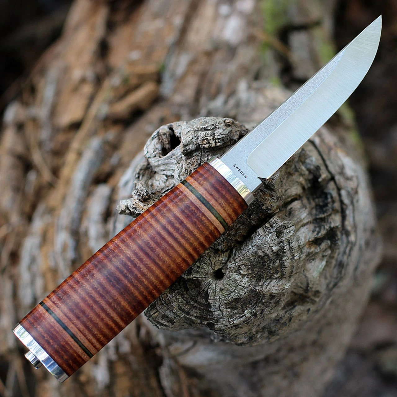 Andersson & Copra Scandinavian Sportsman Model 4 - Stacked Leather (3.54" AEB-L) 3 Andersson & Copra Scandinavian Sportsman Model 4 - Stacked Leather (3.54" AEB-L) - Image 3