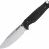 Akeron Ekinox V3 Fixed Blade AKN005, 4.5" Stonewash N690 Blade, Black G-10 Handle