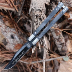 Bear & Son 30th Anniversary Balisong CF (4.1" Black) ANNCF17