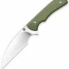 Artisan Cutlery Sea Snake Fixed Blade Knife 1842B-GN, 3.15" AR-RPM9 Satin Wharncliffe Blade, Green G-10 Handle