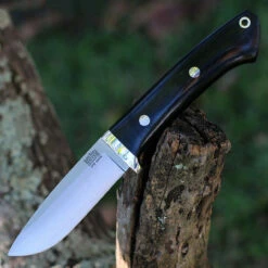 Bark River Classic Drop Point Hunter - Blk Mic (3.7" S45VN) 02176MBC