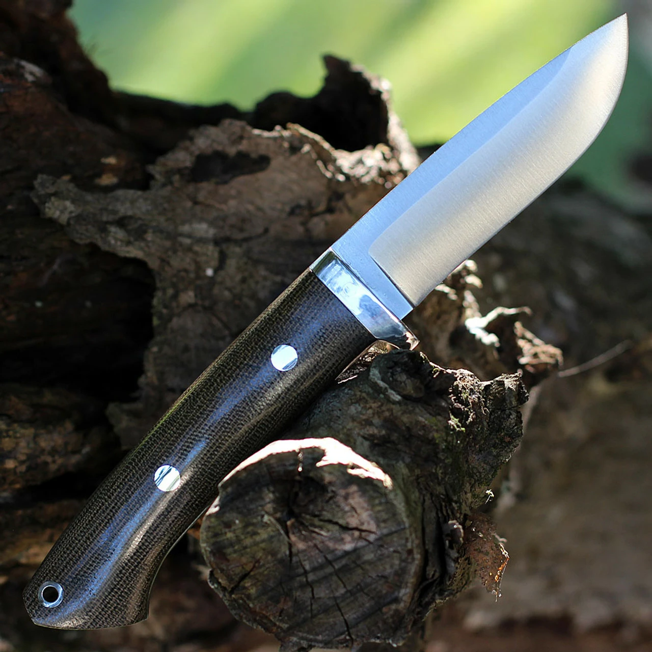 Bark River Classic Drop Point Hunter - Grn Mic (3.7" S45VN) 02176MGC 2 Bark River Classic Drop Point Hunter - Grn Mic (3.7" S45VN) 02176MGC - Image 2