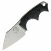 Bastinelli Creations BB Drago Cutter V2 Fixed Blade, 2.00" N690 Stonewashed Blade, Black G-10 Handles, Kydex Sheath