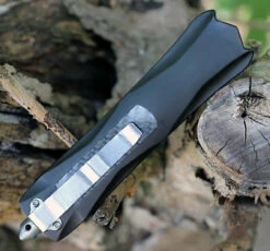 CobraTec Knives BLKKCDNS Black King Cobra, 4" D2 Steel Drop Point, Anodized Aviation Aluminum Handle W/ Carbon Fiber Inlay -Knifeworks Sales Shop BLACK KING COBRA 99602.1592502070