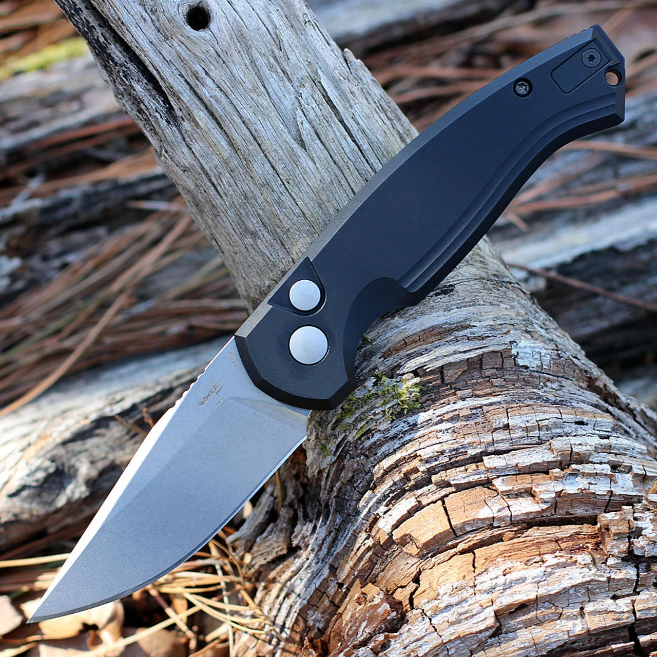 Boker Plus Karakurt Automatic Blk Alum (3.1" 154CM Satin) 01BO363 1 Boker Plus Karakurt Automatic Blk Alum (3.1" 154CM Satin) 01BO363