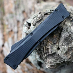 Boker Plus Eagle 2.0 OTF Automatic Blk Alum (3.4" D2 Blk Recurve) 06EX243 -Knifeworks Sales Shop BOK06EX243.2 85251.1651679225