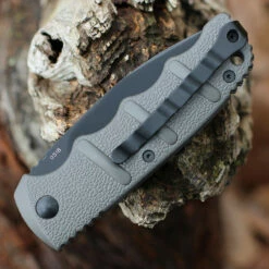 Boker Plus Kalashnikov 74 Automatic - Gray Alum. (3.25" D2 Blk) 01KALS94N -Knifeworks Sales Shop BOKAKALS94N.2 77841.1646845139