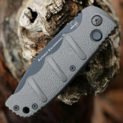 Boker Plus Kalashnikov 74 Automatic - Gray Alum. (3.25" D2 Blk) 01KALS94N -Knifeworks Sales Shop BOKAKALS94N.3 75260.1646845139