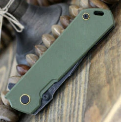 Boker Plus Kihon A/O - OD Green G-10 (3.38" D2 Blk) 01BO164 -Knifeworks Sales Shop BOP01BO164.2 65038.1646840783