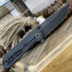 Boker Plus Kihon A/O - OD Green G-10 (3.38" D2 Blk) 01BO164 -Knifeworks Sales Shop BOP01BO164 98892.1646840783