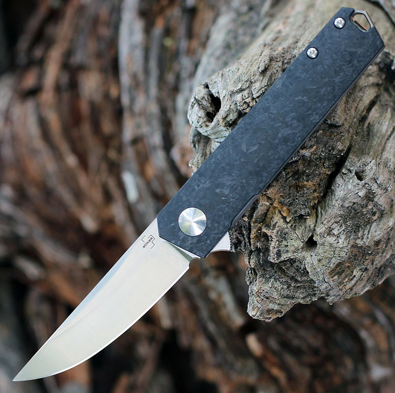 Boker Plus Kwaiken Compact Flipper Marble CF (3" D2 Satin) 01BO231 1 Boker Plus Kwaiken Compact Flipper Marble CF (3" D2 Satin) 01BO231