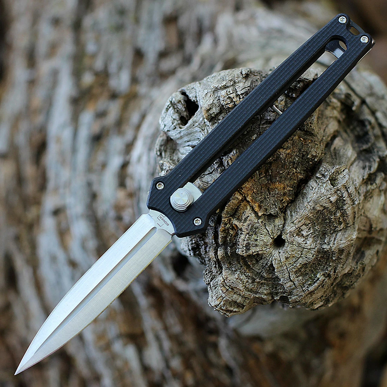 Boker Plus Slike Manual OTF - Black G-10 (3" D2 Satin Dagger) 01BO411 1 Boker Plus Slike Manual OTF - Black G-10 (3" D2 Satin Dagger) 01BO411