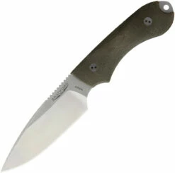 Bradford Guardian4 3D, 4.625" N690 Plain Blade, OD Green Micarta Handle