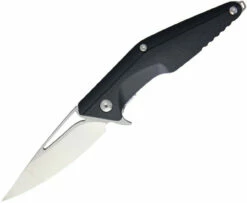 Brous Blades Division Liner Lock Flipper -Blk Polymer (4.5" D2) BRBM005
