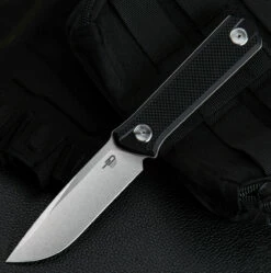 Bestech Hedron Fixed Blade Black G-10 (3.75" D2 SW) BFK02A