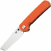 Bestech Knives Sledgehammer BG31A-1, 3" D2 Stonewashed & Satin Tanto Blade, Orange G-10 Handle