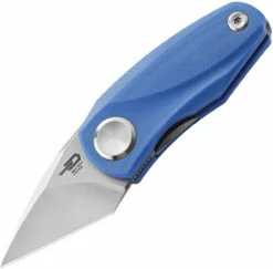 Bestech Tulip Front Flipper - Blue G-10 (1.5" 14C28N SW) BG38D