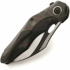Bestech Knives Nogard Black & Red CF (3.38" M390 Two-Tone) BT2105D -Knifeworks Sales Shop BTKT2105D 1 04024.1631122223