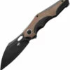 Bestech Knives Nogard Natural Ti Micarta (3.38" M390 Black) BT2105E