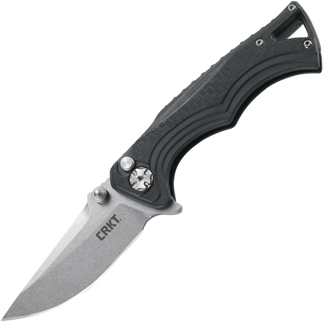 CRKT BT Fighter Button Lock CR5220, 2.856" 8Cr13MoV Plain Blade, Glass Reinforced Nylon Handle 1 CRKT BT Fighter Button Lock CR5220, 2.856" 8Cr13MoV Plain Blade, Glass Reinforced Nylon Handle
