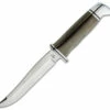 Buck Knives Pathfinder Pro Fixed Blade 105GRS1, 5" CPM-S35VN Satin Plain Blade, Green Canvas Micarta Handle