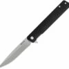 Buck Knives Decatur 0256BKS, 3.63" 7Cr Stainless Steel Satin Drop Point Blade, Black G-10 Handles